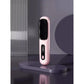 Pink Wireless Hair Straightening Brush - Compact and Rechargeable Styling Tool