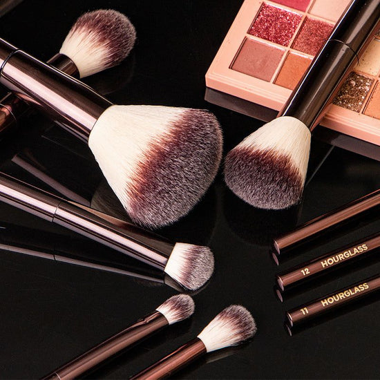 2PCS HG-1 Round Powder Brush  Professional Makeup Brush  - High-Quality Synthetic and Animal Hair Brushes