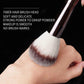 2PCS HG-1 Round Powder Brush  Professional Makeup Brush  - High-Quality Synthetic and Animal Hair Brushes