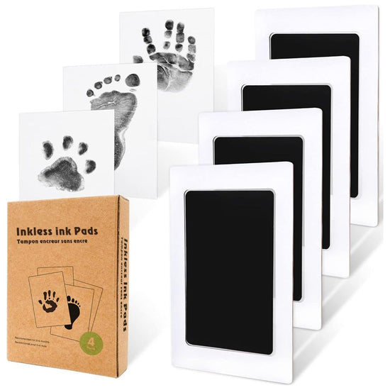 Pet and Baby Safe Inkless Paw & Handprint Memory Kit - 4PCS