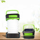 Green Collapsible Portable Solar LED Camping Lantern with USB Charging