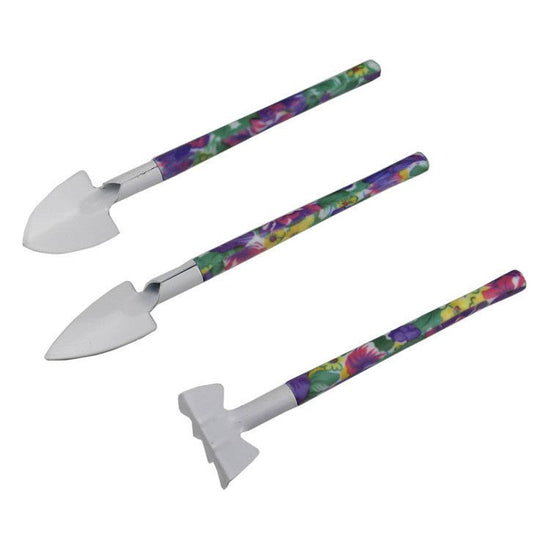 YL/Z10 Purple 10-Piece Floral Gardening Tool Set with Carrying Case - Durable and Stylish