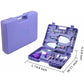 YL/Z05 Purple 5-Piece Compact Gardening Tool Set with Durable Case - Essential for Home Gardens