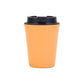 Yellow 350ml Wheat Straw Double-Layer Coffee Cup - Eco-Friendly and Lightweight