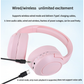 Black TL-29 PRO Wireless & Wired Over-Ear Bluetooth Headphones – Comfortable and Versatile