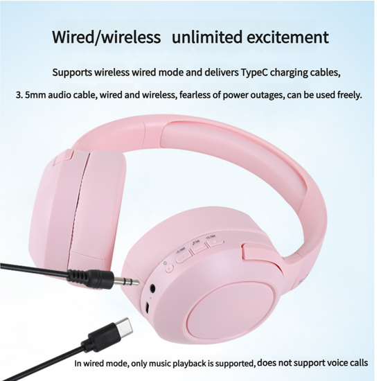 Apricot TL-29 PRO Wireless & Wired Over-Ear Bluetooth Headphones - Comfortable and Versatile