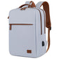 Light Blue Waterproof Business Backpack - 31L Capacity, Stylish and Versatile