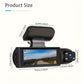 1080P Dual Dash Cam with Night Vision and G-Sensor - Motion Detection and Loop Recording