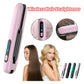Green Wireless Rechargeable Hair Straightener with 5000mAh Battery - Portable Design & Adjustable Temperature