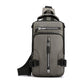 Khaki Compact Multi-Function Nylon Chest Bag - Stylish and Practical