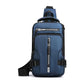 Blue Compact Multi-Function Nylon Chest Bag - Stylish and Practical