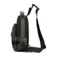 Gray Compact Multi-Function Nylon Chest Bag - Stylish and Practical