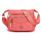 Pink Nylon Crossbody Bag with Multiple Compartments - Compact and Stylish Design