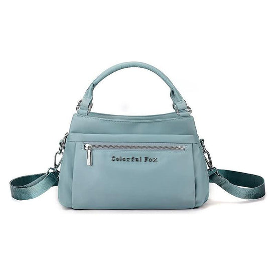 Blue Waterproof Nylon Crossbody Bag - Lightweight and Adjustable Strap Shoulder Bag for Women