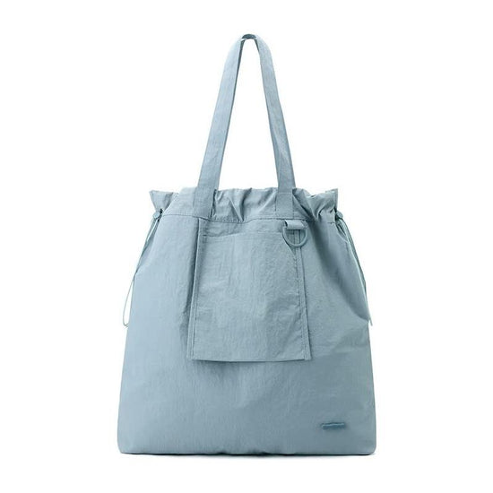 Haze Blue Large Capacity Bag - Lightweight Single Shoulder Bag for Commute, Casual Outings, and Shopping