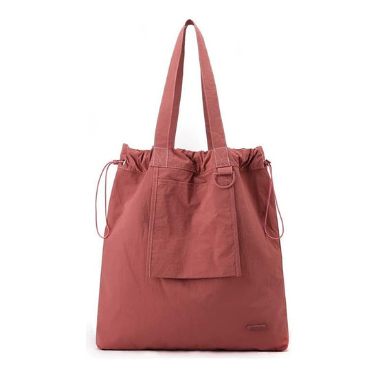 Raspberry Red Large Capacity Bag - Lightweight Single Shoulder Bag for Commute, Casual Outings, and Shopping