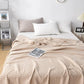 Cotton Waffle Blanket - Air Conditioning Blanket/Throw/Summer Quilt, 100*152cm,Khaki