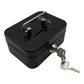 2PCS/Black Mini Lockable Cash Box with Handle - Secure Money Storage Box