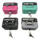 2PCS/Pink Mini Lockable Cash Box with Handle - Secure Money Storage Box