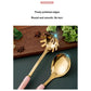 Black Gold Stainless Steel Kitchen Utensil Set - 7-Piece Golden Cooking Tools with Stand