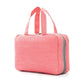 Pink Multipurpose Portable Travel Toiletry Bag - Waterproof Cosmetic Organizer with Zipper