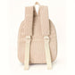 Cute Beige Bear Backpack - Soft Corduroy Material with Adjustable Straps