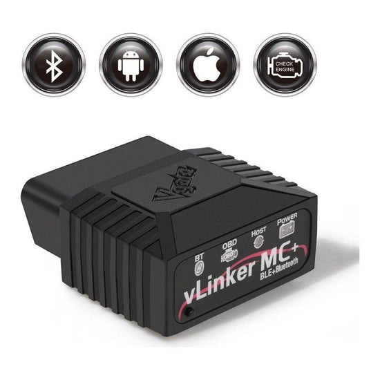 (Bluetooth 4.0 version) Vgate vLinker MC+ Bluetooth OBD2 Diagnostic Scanner - Supports Multiple Car Models & Advanced Protocols, Compatible with Android and iOS