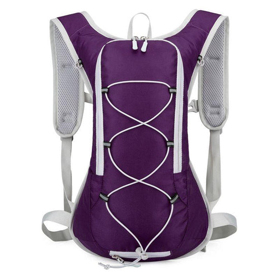Purple Outdoor Sports Hydration Backpack for Running, Hiking, and Cycling - Lightweight and Waterproof