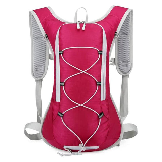 Rose Red Outdoor Sports Hydration Backpack for Running, Hiking, and Cycling - Lightweight and Waterproof