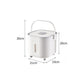 Large Capacity Rice Storage Container with Handle - Airtight, Press-to-Open Design for Convenient Rice Storage 21*23*20cm