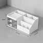 White Drawer-Style Cosmetic Organizer – Multifunctional Jewelry Storage Box for Desk - Minimalist Desk Organizer for Students
