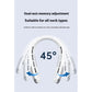 Digital Display Neck Fan - Rechargeable Portable Wearable Fan with Adjustable Speed- White 1200mAh