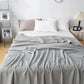 Cotton Waffle Blanket - Air Conditioning Blanket/Throw/Summer Quilt, 200*230cm,Gray