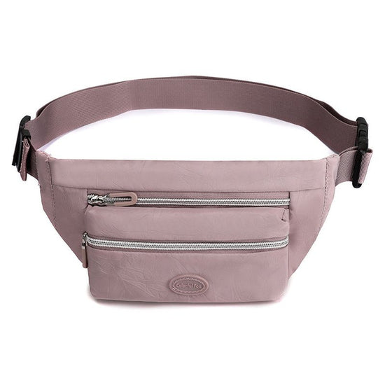 Purple Casual Chest Bag - Water-Resistant Compact Waist Pack for Women with Adjustable Strap