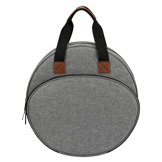 Grey Multi-Pocket Embroidery Storage Bag - Oxford Cloth Handbag Organizer for Cross-Stitch and Thread Storage