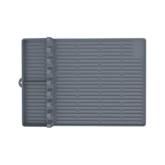 Grey Silicone BBQ Grilling Mat - Heat Resistant Side Rack Protector for Grills and Baking Trays