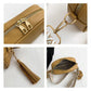 Green Trendy Crossbody Shoulder Bag with Tassel Accent - Compact and Stylish