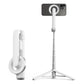 White Multifunctional Foldable Selfie Stick with Tripod Stand & Bluetooth Remote