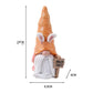 Easter Bunny Gnome Figurines - Handmade Carrot Hat Decorations for Easter Home Decor