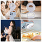 Foldable Clip-On Selfie Ring Light with Stand - Adjustable Brightness for Smartphones