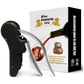 Black Ergonomic Lever-Action Corkscrew Wine Opener with Foil Cutter