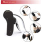 Black Ergonomic Lever-Action Corkscrew Wine Opener with Foil Cutter
