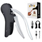 Five-piece Set Ergonomic Lever-Action Corkscrew Wine Opener with Foil Cutter