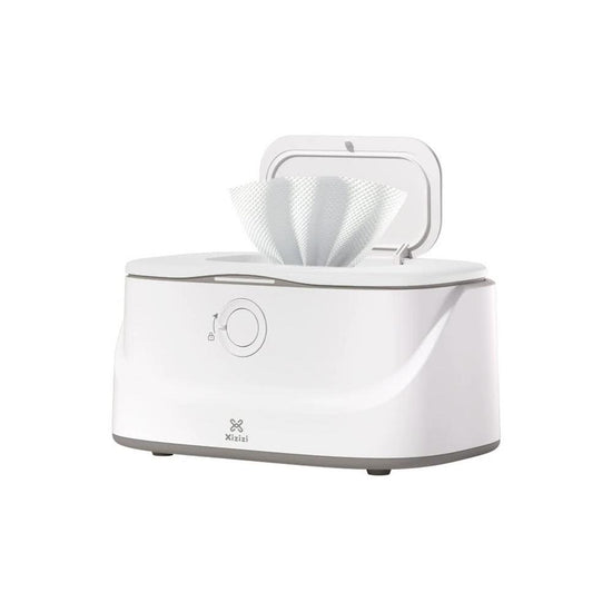 White USB-Powered Baby Wet Wipes Warmer - Portable and Adjustable Heating