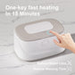 White USB-Powered Baby Wet Wipes Warmer - Portable and Adjustable Heating