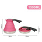 Rose Red 304 Stainless Steel Collapsible Silicone Tea Kettle - Portable and Heat-Resistant Design