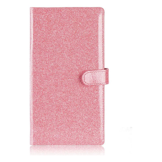 Pink Sparkling Document Organizer Wallet - 24x12.8cm, Lightweight and Durable