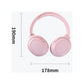 Pink Wireless Noise-Cancelling Over-Ear Headphones - Bluetooth 5.0, Long Battery Life