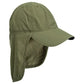 Green UV Protection Outdoor Sun Hat with Neck Flap - Lightweight and Breathable