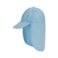 Blue UV Protection Outdoor Sun Hat with Neck Flap - Lightweight and Breathable